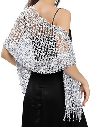 Écharpe Brillante Multifonctionnelle à Paillettes Décoration de Mode pour Robe de Soirée