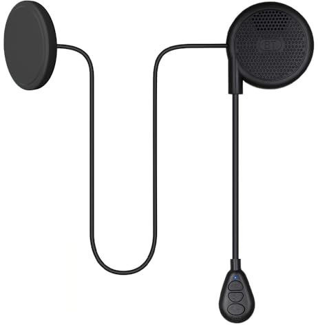OBEST 0,35 Zoll Bluetooth Helm Headset, Motorrad Headset Bluetooth 5.0, Ultradünne und Komfortable Freisprecheinrichtung, Geeignet für Reiten/Skifahren/Klettern und andere Outdoor-Sportarten