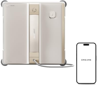 DREAME C1 Robot Limpiacristales, Potencia de Succión de 5500 Pa, Protección de Seguridad Fiable, Tecnología CornerClean, Limpieza Exhaustiva en Húmedo, Planificación Integral de Trayectorias
