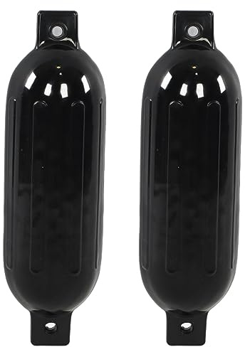 CEMTUKLBP 2 Piezas de defensas para Botes, 6,5 x 23 Pulgadas, Defensa Marina Inflable con Orificios Dobles para Yates, Barcos de Pesca y protección neumática para Amarre.