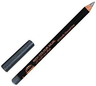 09 Metallic Charcoal Grey More Rich Colour Kajal bright eye effect eyeliner and waterliner inner eyelid Kohl eye liner pencil