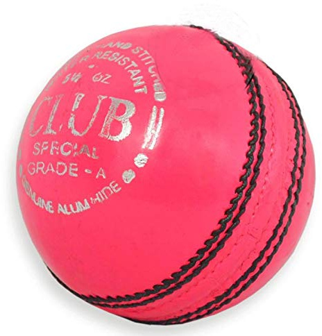 SG Palla da cricket in pelle, rosa