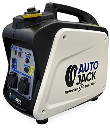 Autojack 1800W Quiet Portable Inverter Generator, Lightweight Suitcase Design, Fuel-Efficient 4-Stroke Engine, 230V AC & 12V DC Output, Low Noise 58dB, Camping, Outdoor & Emergency Power