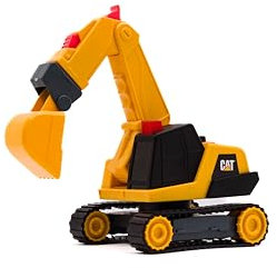Cat Excavatrice Power Switch Crew-Jouet. Véhicule de Construction Caterpillar à Fonctions. Lumières et Sons réalistes, Jeu interactif, 3 Ans et Plus. 18 x 13 x 20 cm.