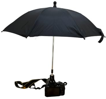 360° Swivel Camera Umbrella with Hot Shoe,Camera Sun Shade,Camera Rain Cover (Large-50cm)