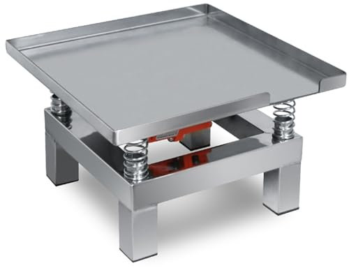 YCNLYSSR Table vibrante pour béton, Banc d'essai de Vibrations, Plate-Forme de Vibration en Acier Inoxydable, Mini Table vibrante, 3 000 TR/Min, Plaque vibrante Plate pour béton, 35 x 35 cm