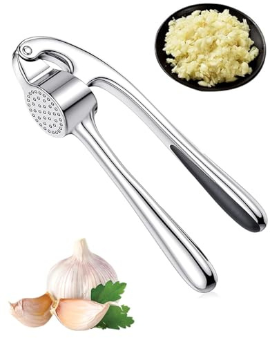 FUGLUS Prensa de Ajos Profesional con Potente Palanca, Diseño Robusto y Práctico para Uso Diario, Funcionalidad Superior y Construcción Duradera, Ideal para Cocina Hogareña y Chefs