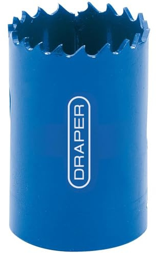 Draper 34757 Expert HSS Bi-Metal Hole Saw Blade, 33mm, Blue