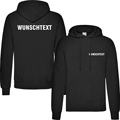 Nashville print factory T-Shirt Security | Crew | Ordner | WUNSCHTEXT | Poloshirt | Hoodie | Jacke | Warnweste (S, Wunschtext - Hoodie)