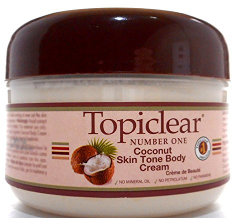 Topiclear Coconut Skin Tone Body Cream 170g (EU) with Chear Coconut Oil 200ml