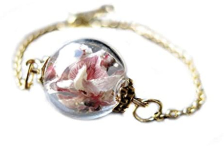 Armband mit echten Blumen - Ginster