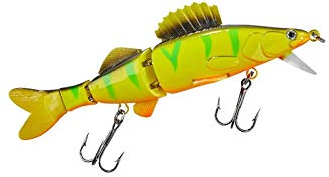 Wobbler Shirasu Thunder Zander Orange Fire Tiger UV-Aktiv Floating 11cm 12g bis 1,0m