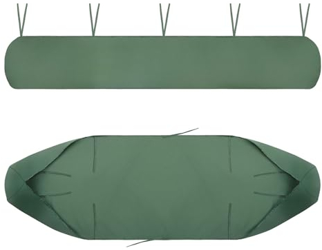 Markisen-Schutzhülle für Markisen, Sonnensegel UV Regen Wasserdicht schneefest mit Schnur Wandmarkise Abdeckplane, für Mobile Markise, Lagerung im Winter, Garten und Terrasse (5M, Grün)