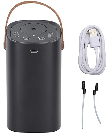 Jiawu Difusor sin Agua para Aceite Esencial, Pantalla Táctil Inteligente, Carga USB, Difusor de Inalámbrico con Pilas para Coche, Nebulizador Portátil de Aceite Esencial