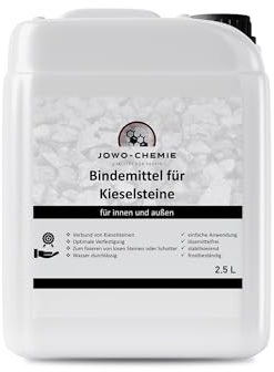 Résine pour graviers et gravillons de toutes sortes, pour chemin de fer, jardin, route en pierre, 2,5 l