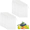 Wjelet 12 Stück nussmilchbeutel bio waschbar 30 x 20 cm, Nussmilchbeutel passiertuch wiederverwendbar Nylon Filterbeutel Nussmilchbeutel Bio Waschbar für Nussmilch Käse Kaffee Joghurt