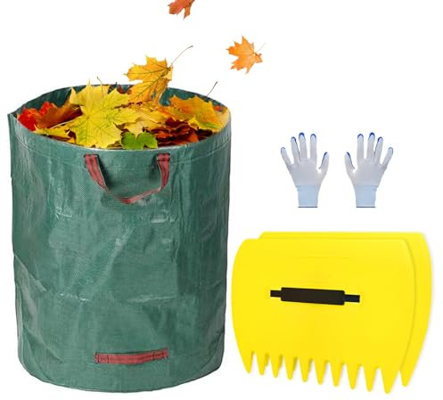 Grands râteaux à Main - Palettes à Feuilles | Râteaux à La Main | Râteau De Feuilles Avec Cuillères - Râteau De Jardin Ergonomique Portable Pour Feuilles, Coupes Et Ordures