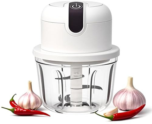 Hachoir avec connexion USB, mini-hachoir électrique 350 ml, hachoir à oignons électrique, hachoir multifonction pour viande, aliments pour bébés, fruits, légumes, noix, rechargeable