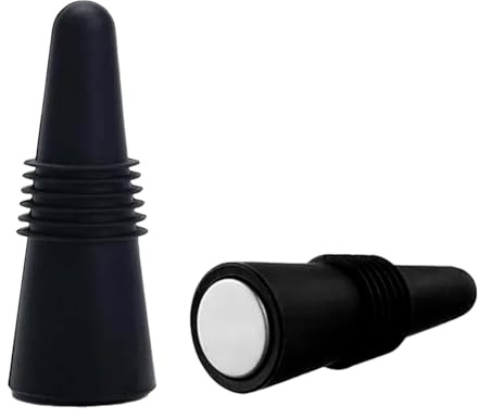 CABLEPELADO - Tapón de Vino de Silicona Flexible | Pack de 2 Unidades | Cierre Hermético para Conservar Sabor y Aroma | Reutilizable y Fácil de Limpiar | Diseño Antigoteo