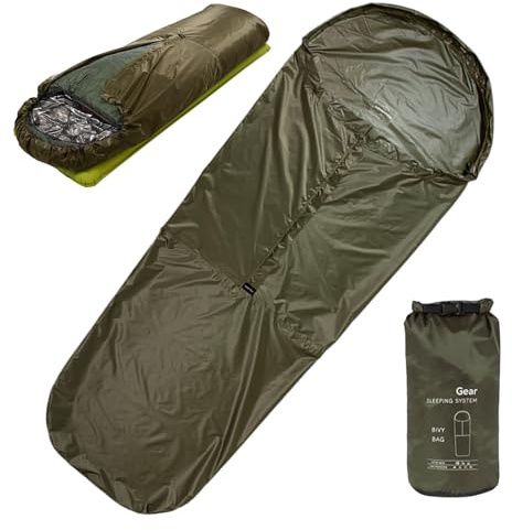 Sacco a pelo da esterno, copertura per viaggi ed escursionismo, materiale resistente agli con di compressione, ideale per escursioni, campeggio e viaggi, compatto e portatile, 85 x 220