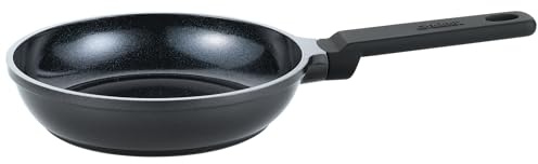 Spring PURE Mini Frying Pan, Diameter 16 cm, Black, Coated Aluminium Pan with Mineral Non-Stick Coating, PFAS-Free, Induction Base, All Hob Types, Heat-Insulated Handle