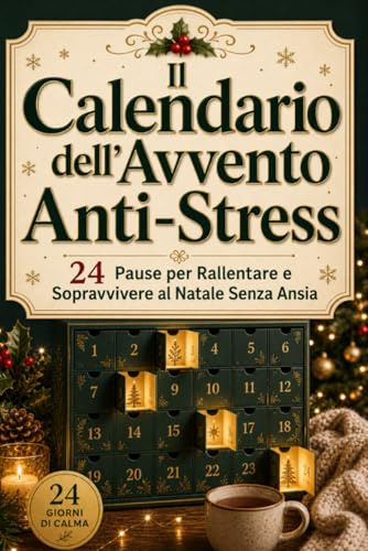 Il Calendario dell'Avvento Anti-Stress: Calendario Avvento 2026 per Adulti, da Riempire. 24 Pause per Rallentare e Sopravvivere al Natale Senza Ansia. Regali di Natale Originali per Lui, per Lei.
