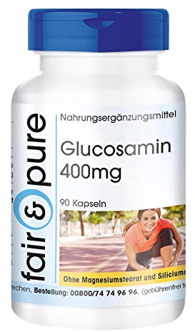 Fair & Pure® - Glucosamin 400mg - 90 Kapseln - mit 250mg Collagen (hydrolysiert)
