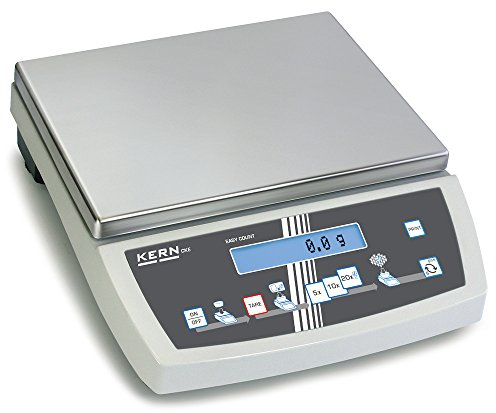 KERN Selbsterklärende Zählwaage mit Laborgenauigkeit, Zählauflösung 320.000 Punkte, 36 kg Wägebereich, 0,1 g Ablesbarkeit, 0,1 g Reproduzierbarkeit, 0,3 g Linearität
