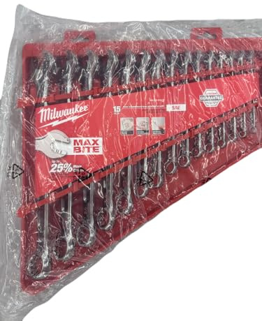 Milwaukee MHT48229415 Imperial MAX BITETM Combination Spanner Set 15 Piece