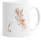 Autiga Buchstaben-Tasse A Tasse mit Buchstabe Alphabet Monogramm Watercolor gezeichnet Kaffeetasse weiß Unisize