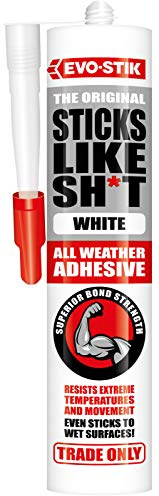 6 x BOSTIK Evo-Stik Sticks Like Sh*t Grab Adhesive All weatyher Glue White