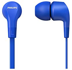 Philips Audio In-Ear Headphones E1105BL/00 With In-Line Remote Control (8.6-Mm Neodymium Drivers, Powerful Bass, Clear Sound, Comfortable Fit) Blue
