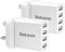 USB Plug Charger,2 Pack 4 Port Multi USB Plug Adapter UK 25W/5A Wall Charger Mains with Smart IC Fast Charging for iPhone 11 pro Max XS XR X SE2020 10 8 7 6 ipad,Samsung S10 S9 S8 S7,Huawei
