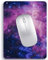 Audimi Small Mouse Mat 15x20 cm, Mini Mouse Pad for Wireless Mouse Travel Office Laptop Portable Purple Galaxy