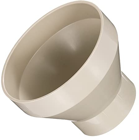 PATIKIL 6.5 (160mm) to 3.5 (90mm) Duct Reducer Connector, Heating Cooling Ventilation Tube Fire-Resistant Increaser Adapter Pipe Fitting for Vent System