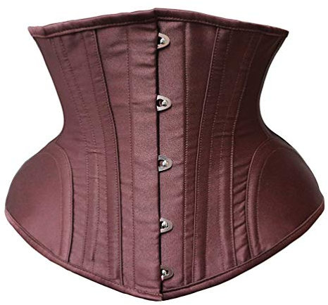 r-dessous Damen Unterbrust Corsage schwarz Taillen Mieder Korsett Schnür Corset Steampunk Gothic Übergrößen Groesse: M