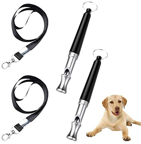Hundepfeife,Professionelle Ultraschall Hundepfeife,Ultraschall Pfeife,Einstellbare Hochfrequenz Hunde Zubehör,Hocheffektiver Rückruf & Hundetraining für eine Moderne Hundeerziehung 2 Stück