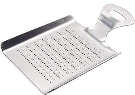 NOYOTA scoop, cat litter scoops,shovel,Stainless Steel Grater Spoon Ginger Garlic Crusher Spoon Tray Mini Ginger Grater Lemon Zester Cheese Grinding Tool Oval (Size : Spade Shape*)