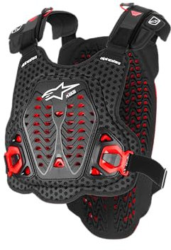 Alpinestars A-5 Plasma Corazza toracica, nero/rosso, M/L