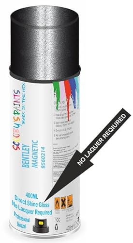 SCOOBYS PAINTS BACK IN THE MIX Direct Gloss Aerosol Spray Paint For Bentley Magnetic Code: 9560214 No Lacquer Required