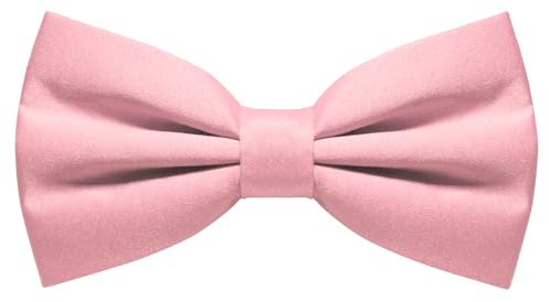 RBOCOTT Blush Pink Pre-tied Bow Tie Adjustable Bowtie for Men(2)