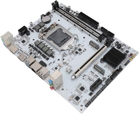 H410M DH Mining Mainboard, LGA 1200 Dual Channel DDR4 M ATX Motherboard, 10 USB, 4 SATA and 1 M.2, DVI, HDMI, 3 Phase Power Supply, for Mining