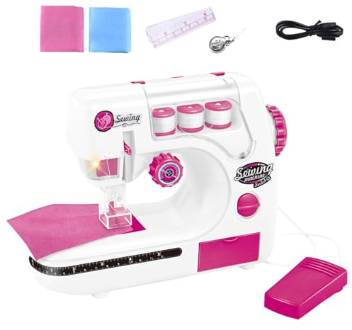 Machine à Coudre Portable: Mini Machine à Coudre Manuelle, Jouet de pour Débutants | Kit de Enfant, Apprentissage de Facile, Jouet d'Artisanat Sûr, Machine d'édition