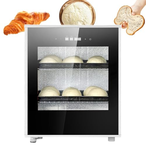 lilishangmao Cámara De Fermentación De Pan con Control De Temperatura De 40 L Y Puerta Transparente De Doble Capa, Armario De Fermentación Comercial Expansión De La Masa