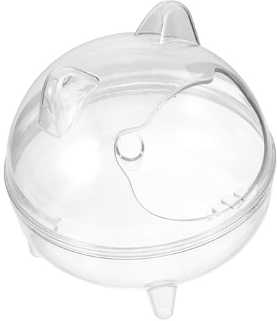 GALPADA Contenedor Baño Arena Transparente para Hámster Chinchilla y Jerbo Caja de Baño Pequeña con Tapa Extraíble Roedores
