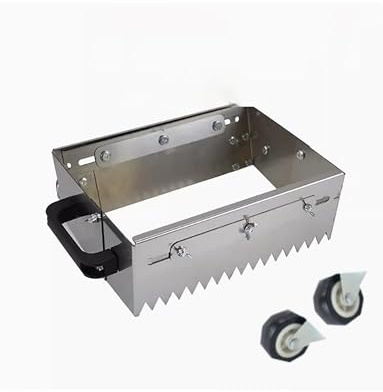 Adjustable Mortar Comb Trowel with Wheels - 60cm Tile Leveler Tool for Sand Leveling, Paving, Tiling, and Square Teeth Precision
