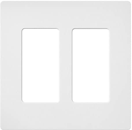 Lutron SC-2-SW Claro Two-Gang Wallplate Snow by Lutron