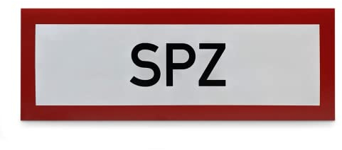 Betriebsausstattung24 SPZ Hinweisschild Brandschutz - PVC-Folie, selbstklebend - Hinweis nach DIN 4066-D1 - Orientierungshilfe für die Feuerwehr Betriebsausstattung24®