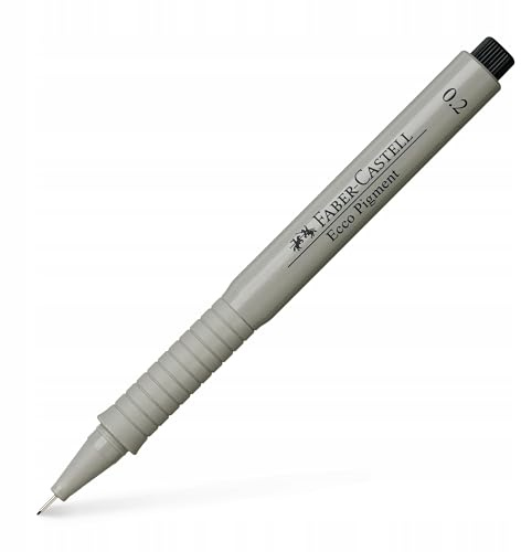 Faber-Castell 166299 – Bläckpenna Ecco Pigment 0,2 mm, svart, 1 st