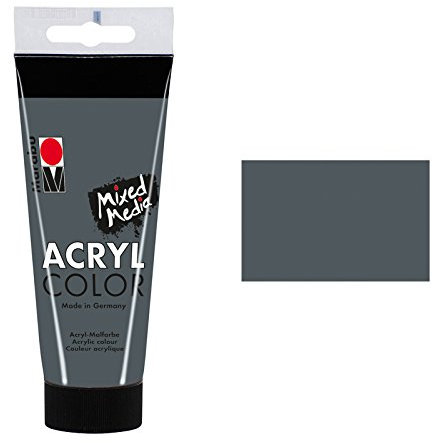 NEU Marabu Acryl Color. 100 ml. Dunkelgrau